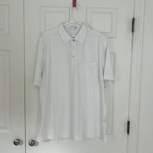 J. McLaughlin men’s white polo